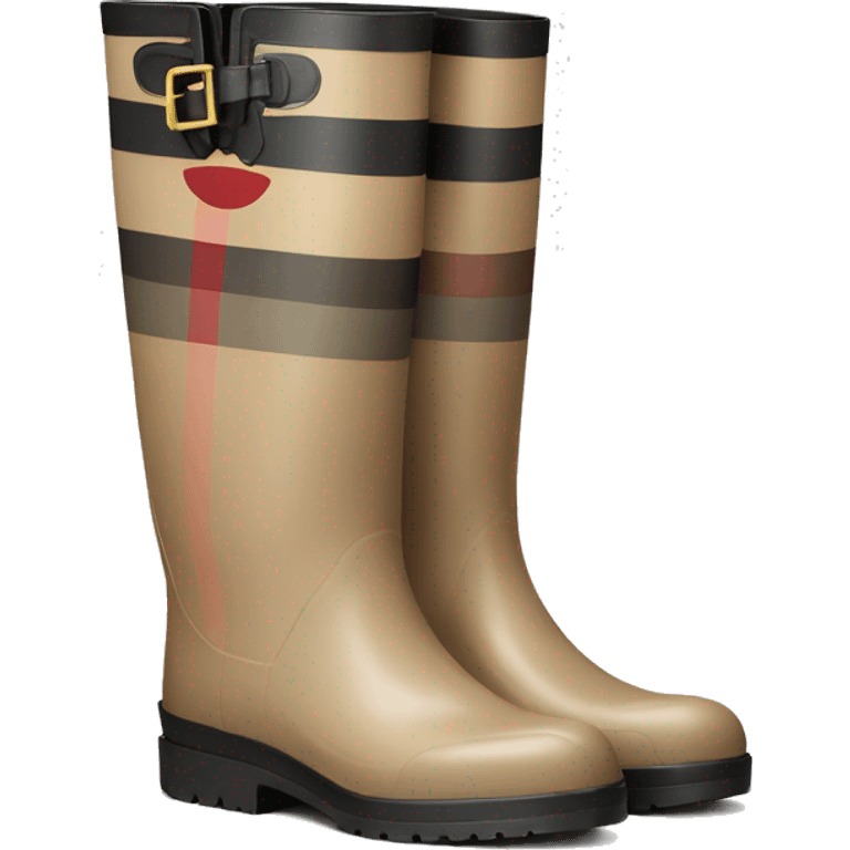 Burberry rain boots emoji