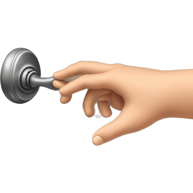  hand turning a doorknob, symbolizing the action of opening a door emoji