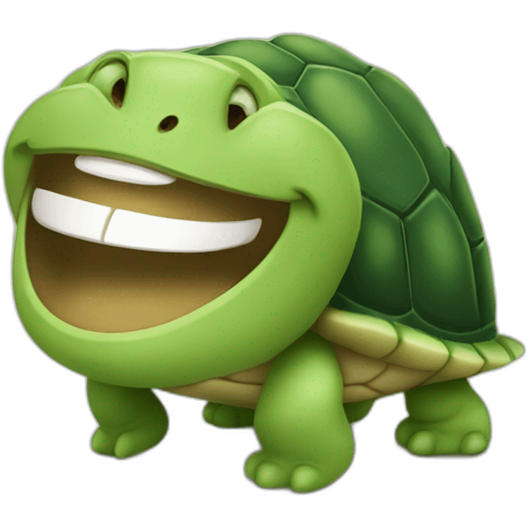 laughing turtle emoji