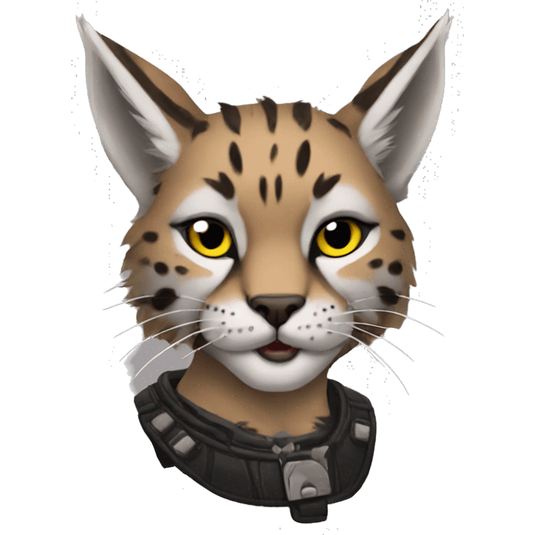 Anthro Punk Bobcat emoji