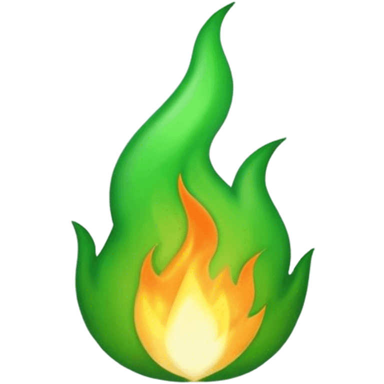 green flame emoji