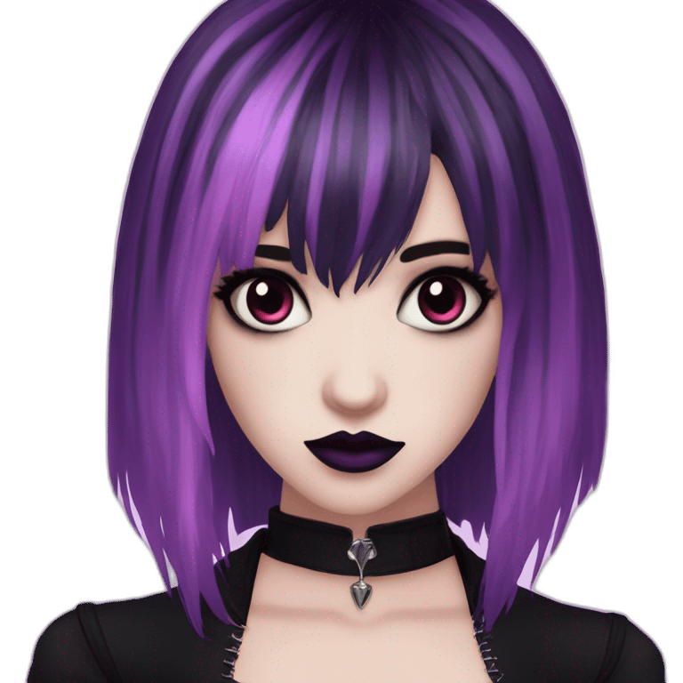 Elissabat-lightpinkskin-with-bangs-long-hair-dark-plumpurple-and-black-vampire-goth-makeup-pinkeyes-romanticgothcloses- emoji