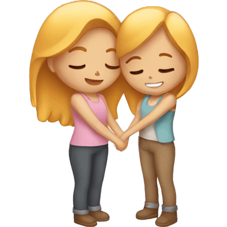 Abrazo amigas  emoji