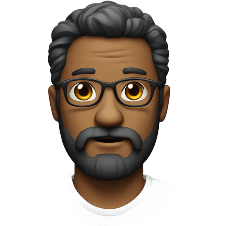 bold man with mustache beard and glasses emoji