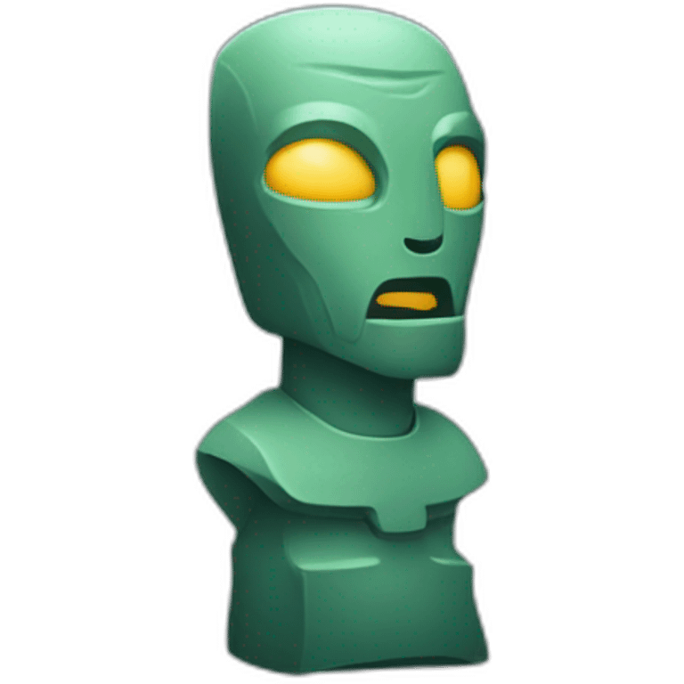 alien+moai. iOS emoji sigma emoji