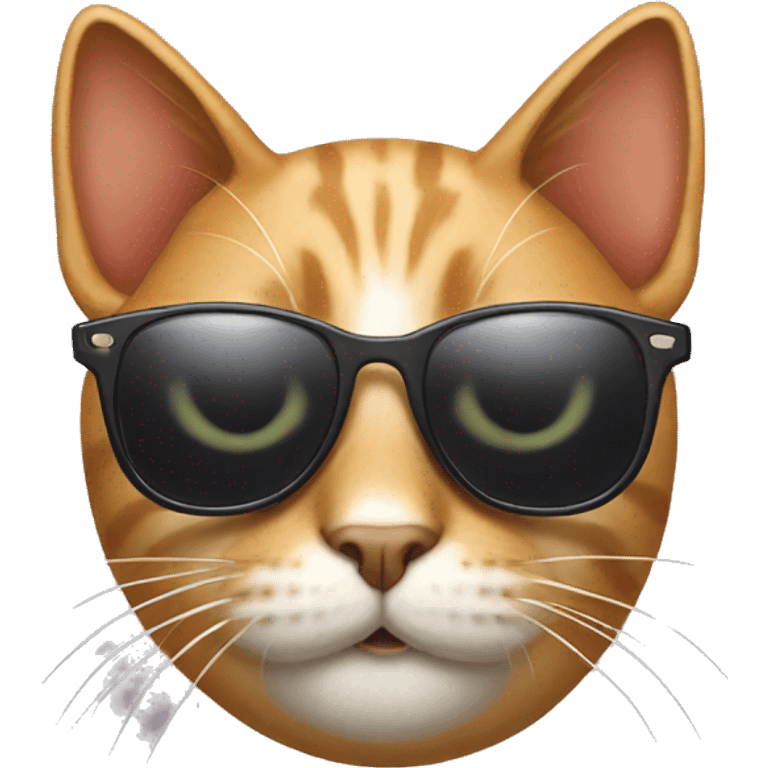 Cat with sunglasses emoji