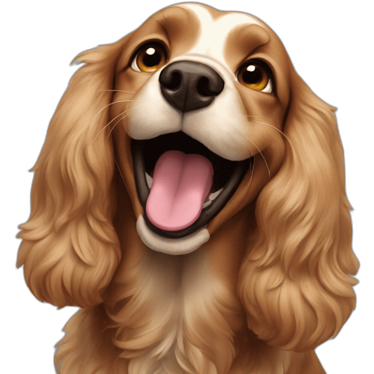 cocker spaniel laugh emoji