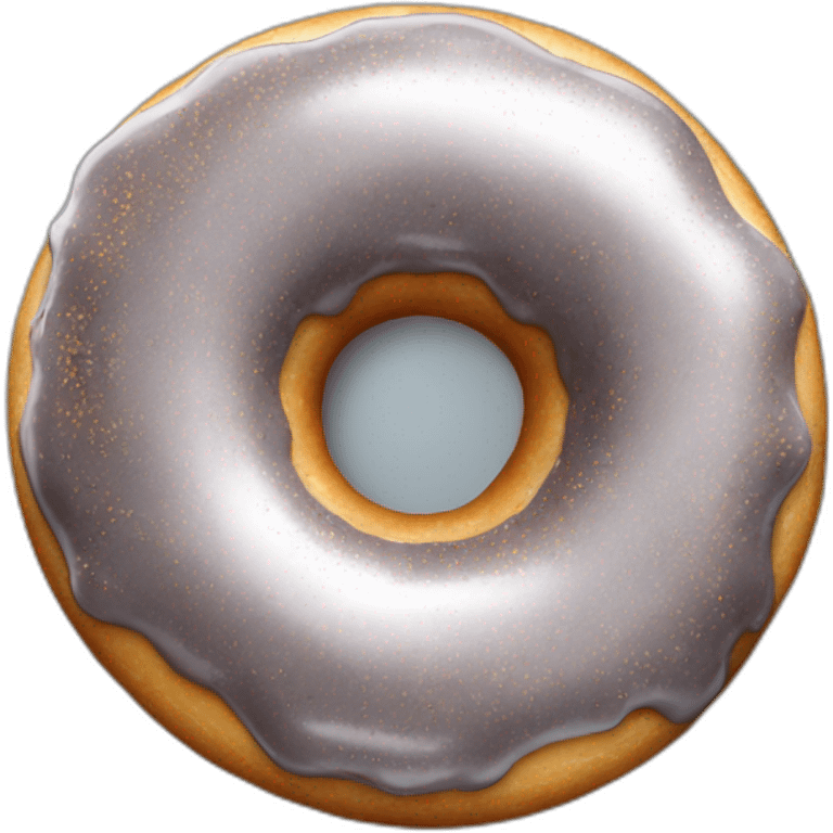 Silver chocolate donuts emoji