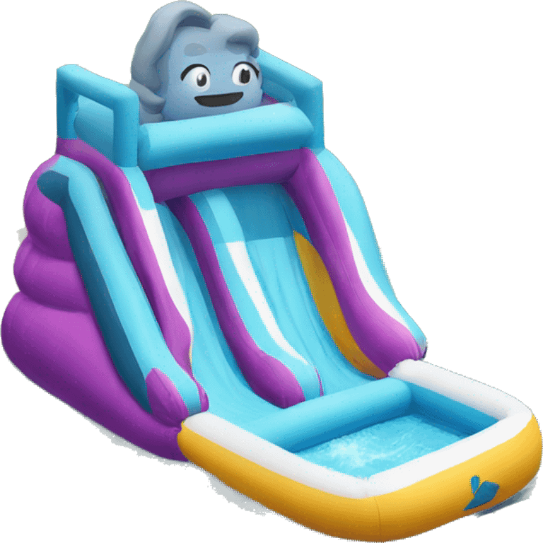 inflatable water slide emoji