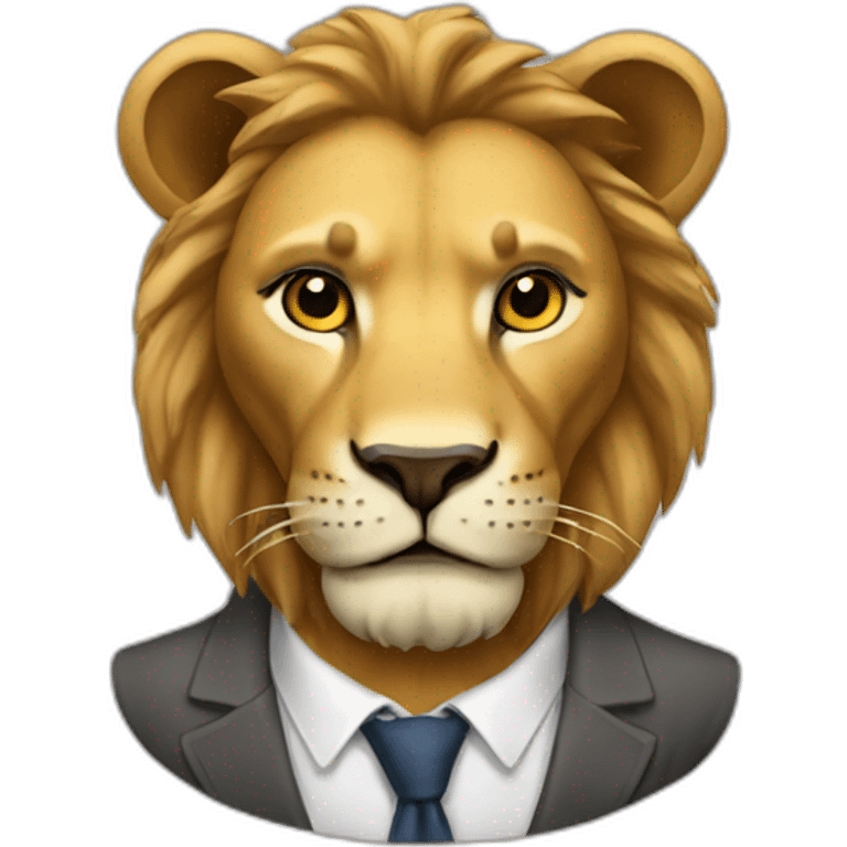 lion-in-suite emoji