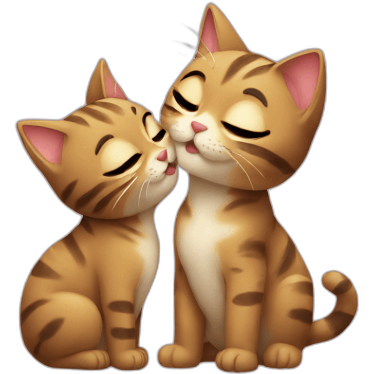 Kissing cats emoji