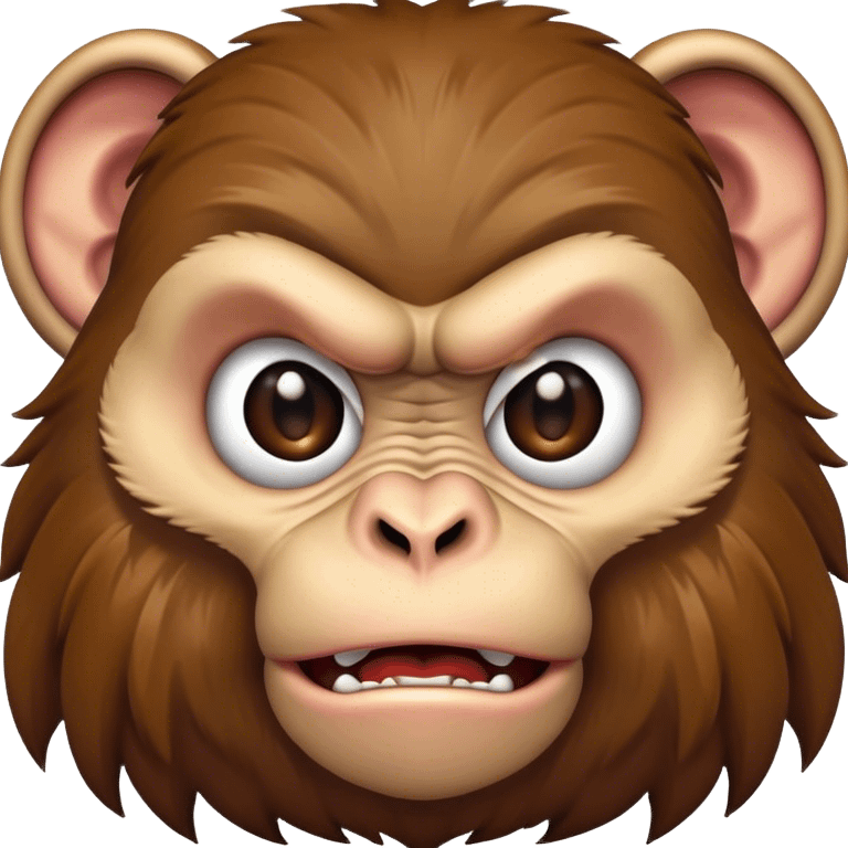 Angry monkey emoji