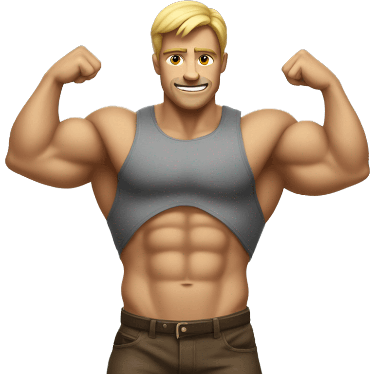 homme musclé emoji