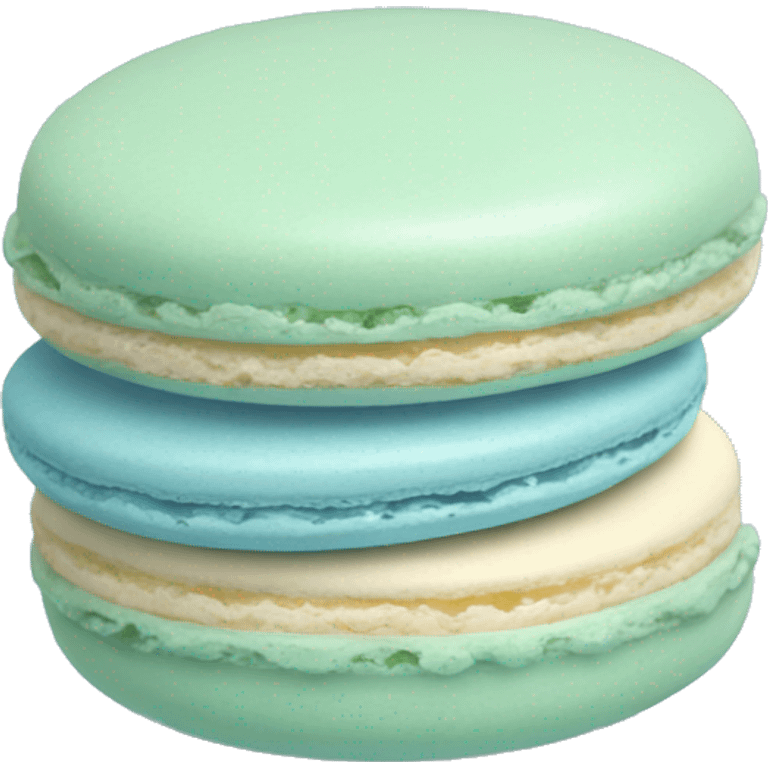 one light blue Macaron emoji