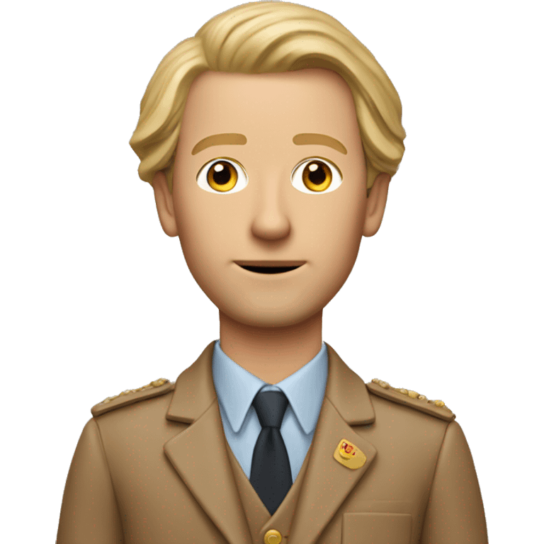 Professional ID photo of Wes Anderson emoji