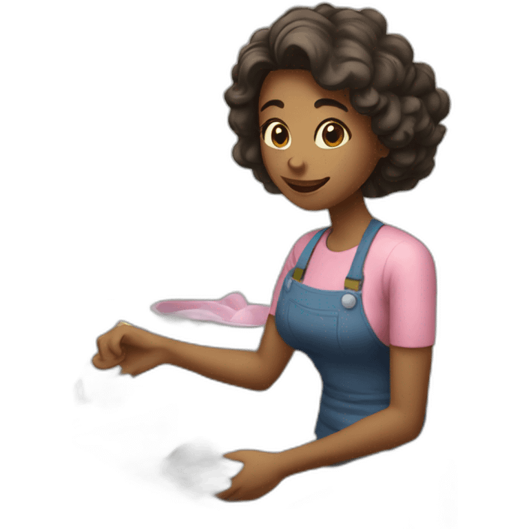 Women doing the dishes emoji