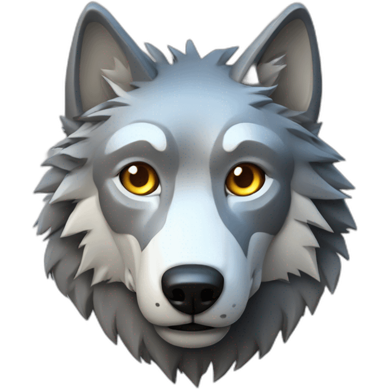 wolf mechanical robot emoji