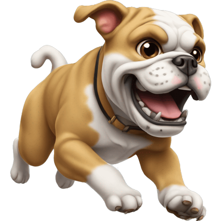  bulldog jumping football emoji