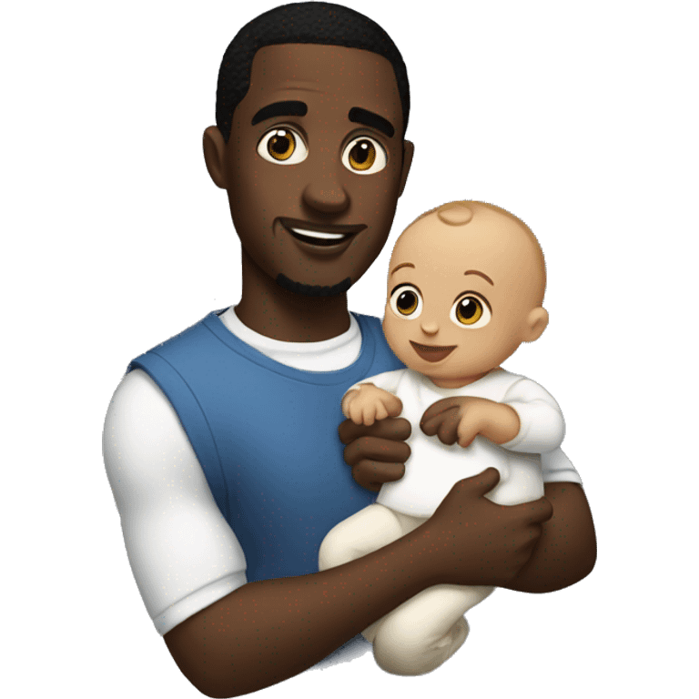 diddy holding baby emoji