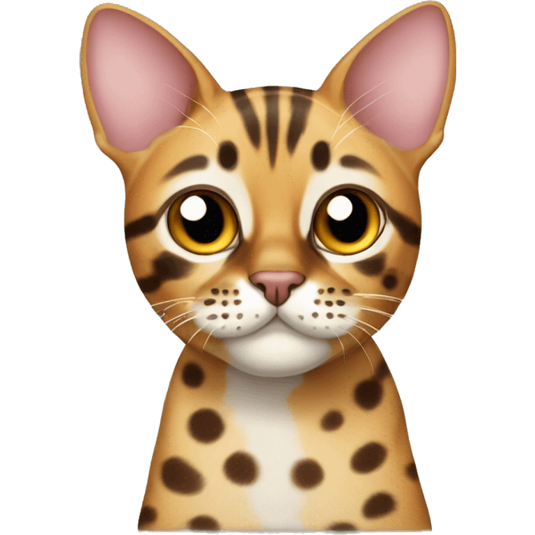 Bengal cat with lots of spots  emoji