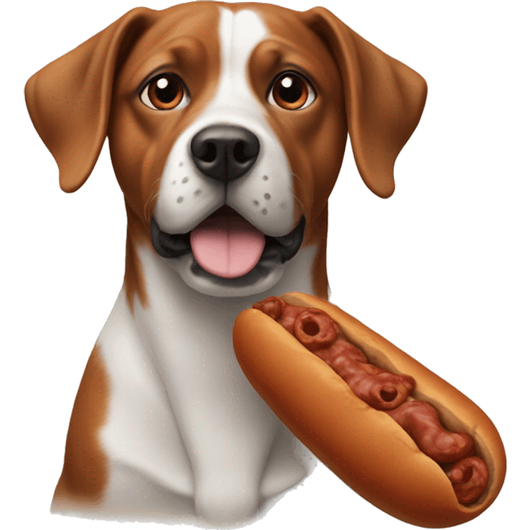 chorizo with a dog emoji