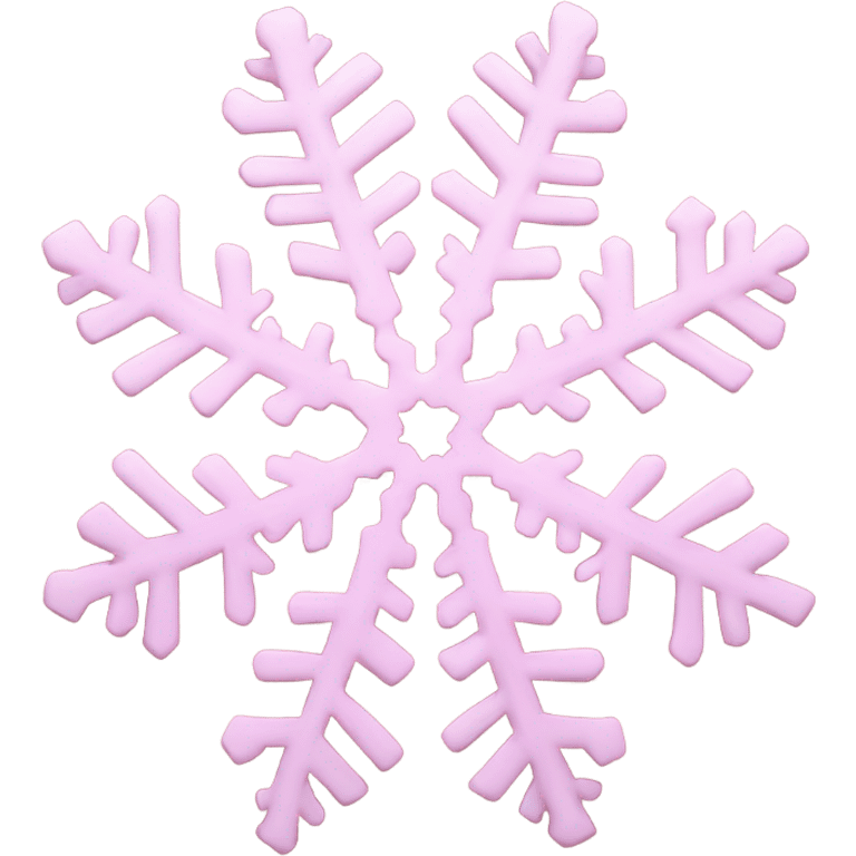 pink snowflake emoji