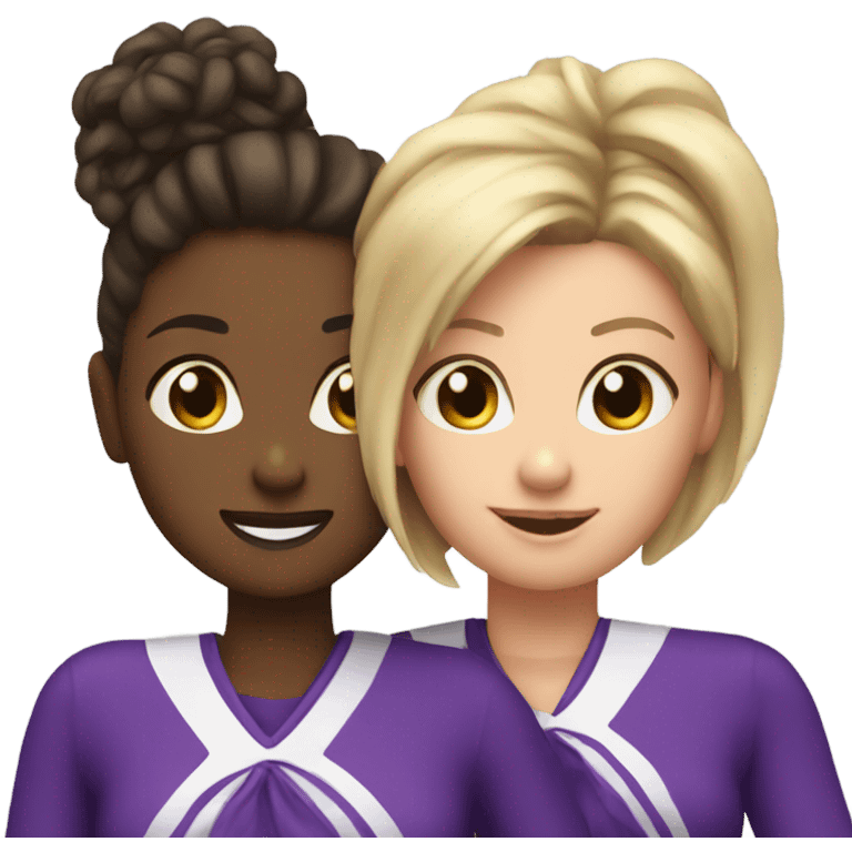 mom and daughter cheerleader emoji