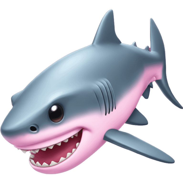 Pink shark  emoji