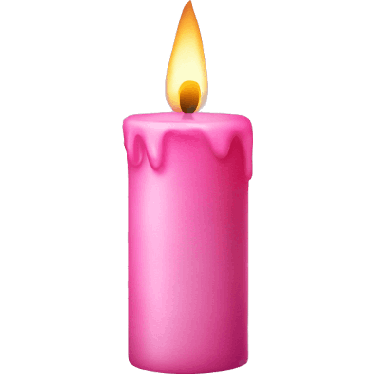 Pink candle emoji