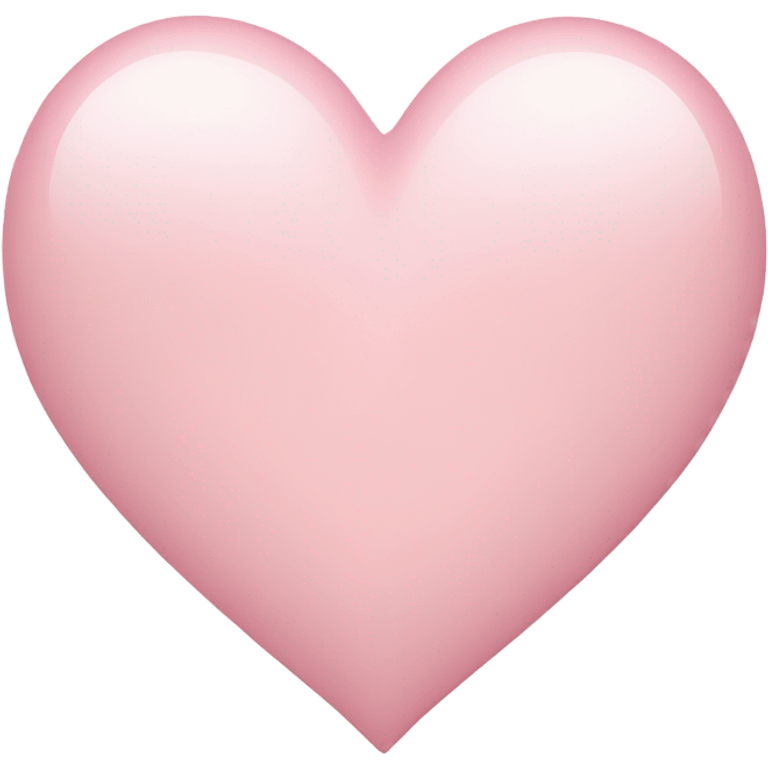 Pale pink heart emoji