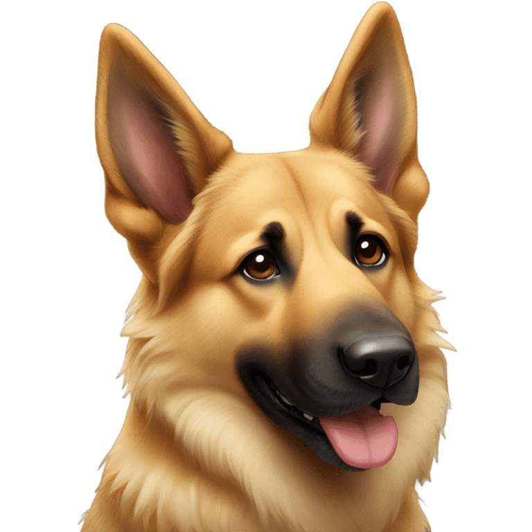 Cuddly German shepherd retriever mix emoji