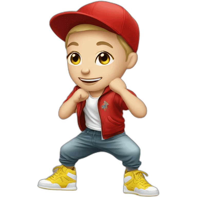 russian kid hip hop break dancer emoji