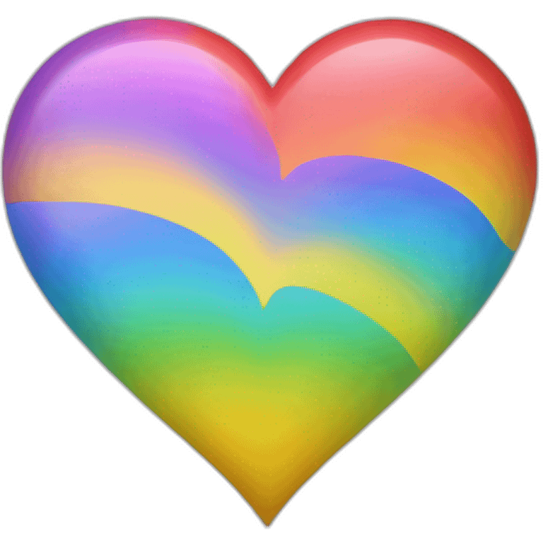 Corazón arcoiris emoji