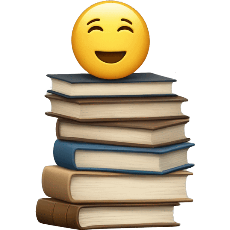 neutral stack of books emoji