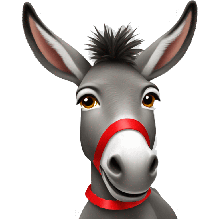 donkey with red liptic emoji