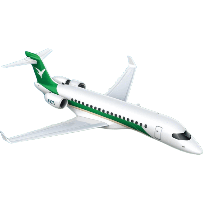 Embraer E-Jet - Embraer (Model Year: 2021) (Iconic colour: Green with white) emoji