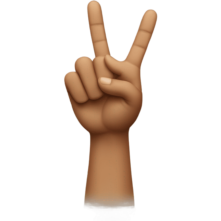 hand with 2 fingers up emoji