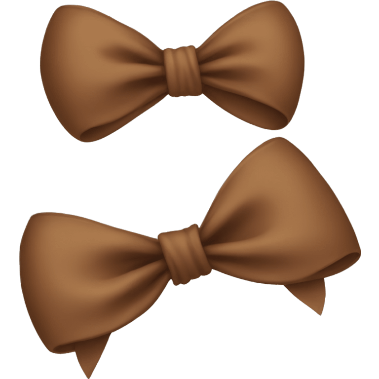 Brown bow emoji