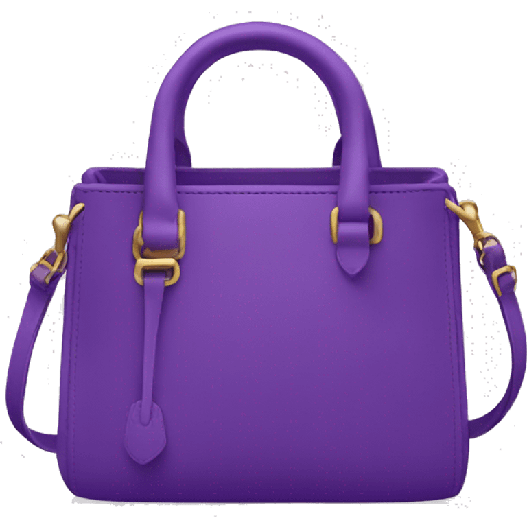 Purple designers small bag emoji