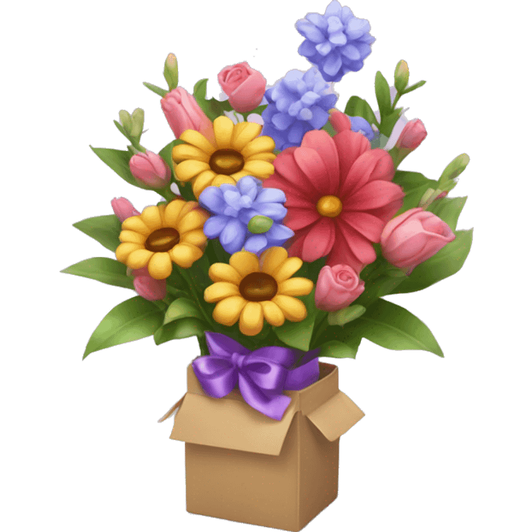 flowers and gift -delivery with magic emoji