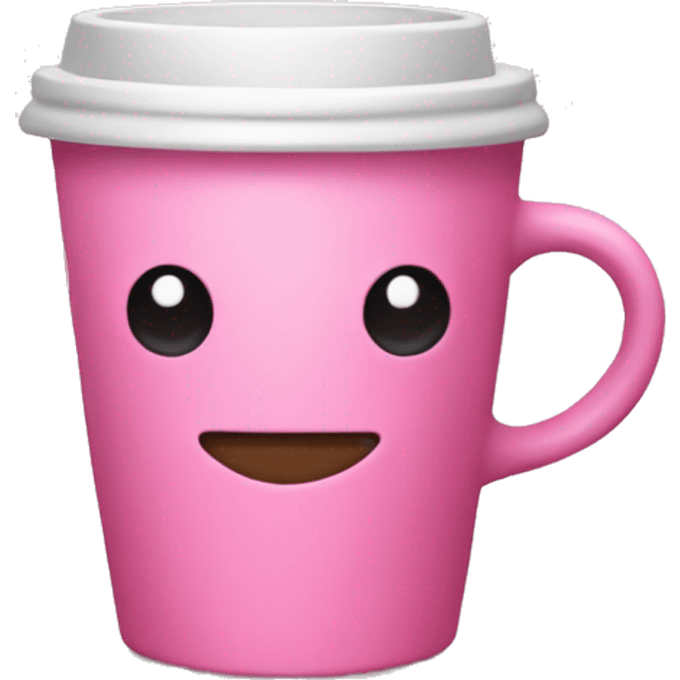 pink cup of coffee emoji