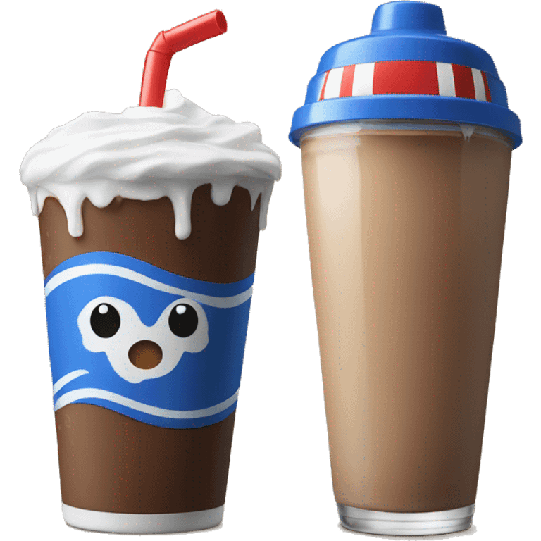 Shake with cap emoji