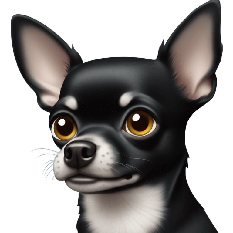 All black chihuahua emoji