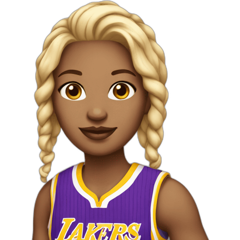 lakers girl white emoji