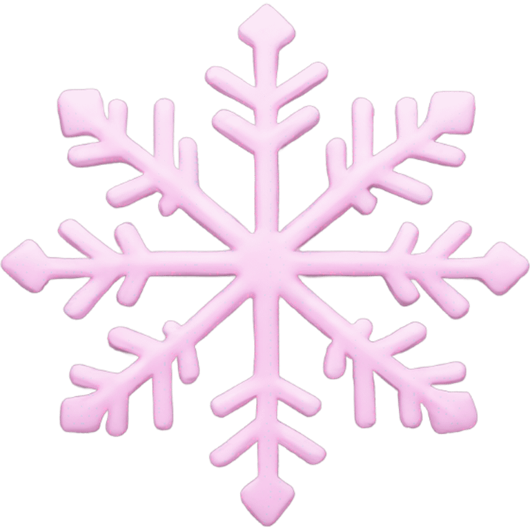 pastel pink snowflake  emoji