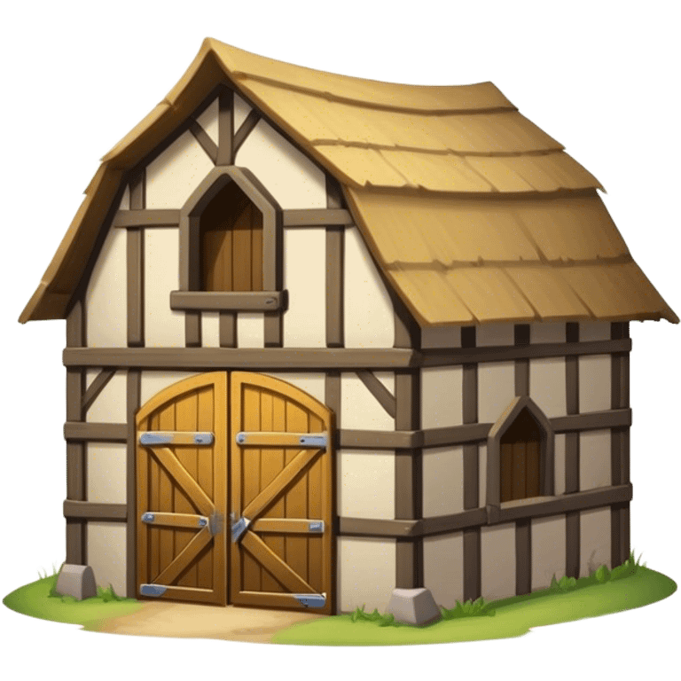 medieval resource storage barn emoji