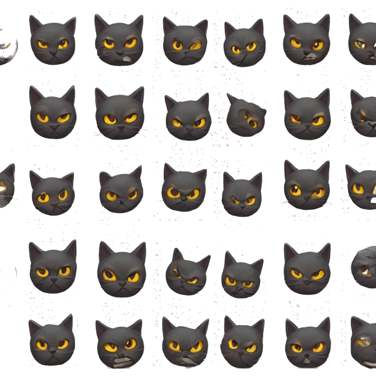 evil cat emoji