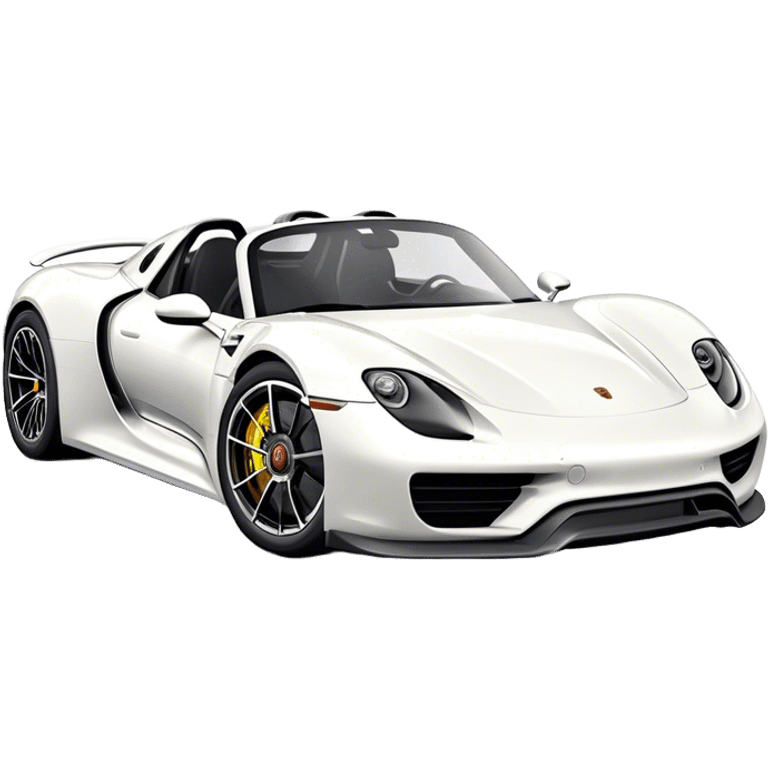 Porsche 918 Spyder - Porsche (Model Year: 2021) (Iconic colour: White) emoji