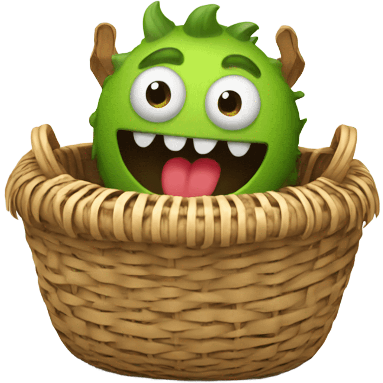 Monster in a basket emoji