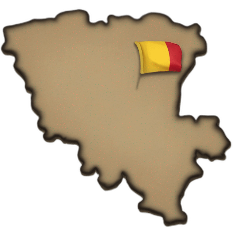 Belgium on a map emoji